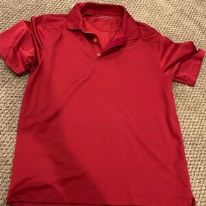 Men’s Red Nike Golf Shirt, Short Sleeve Polo Shirt